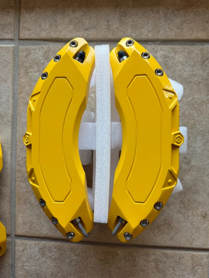 Fundas de pinza de coche para Honda Civic 2016-2022 - Se adapta a ruedas de 16"/17" - Juego amarillo Foto 2 de 4