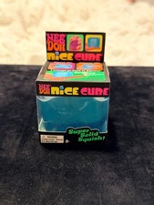    New Sealed Authentic Nee Doh Nice Cube Squishy Schylling Blue Pink Purple   