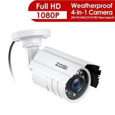 ZOSI 1080P CCTV Security Camera 3000TVL Indoor Outdoor 80ft Night Vision Metal