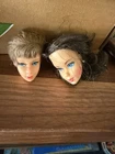 Lot Of 2 Vintage Barbie Twist N Turn Japan Heads Only As Shown