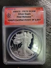 2010-W ANACS PR70 DCAM 1 oz American Silver Eagle Proof .999 Coin