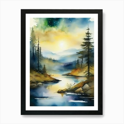 Appalachen, Appalachen gerahmtes Wandbild Poster Leinwanddruck Bild