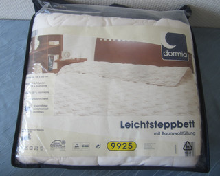 DORMIA Leichtsteppbett mit Baumwollfüllung 135x200 cm Dünn NEU/OVP
