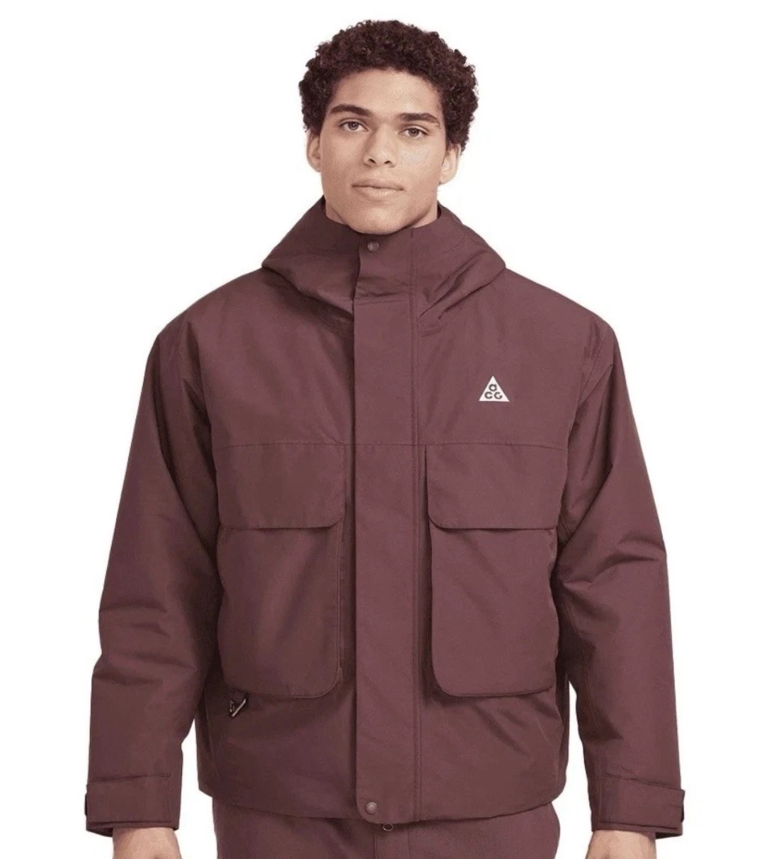NIKE ACG PrimaLoft Skull Peak Storm-FIT Jacket Mens XL Burgundy FV8681-652