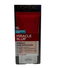 Loreal Miracle Blur Priming Instant Skin Smoother Fragrance Free Primer No SPF