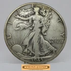 1945-D Walking Liberty Half Dollar, 90% Silver - #C59310NQ