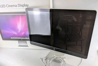 Apple LED Cinema Display 24 Zoll A1267 MB382ZM/A OVP Top Zustand Funktion - Bild 1 von 4