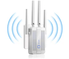 WiFi Range Extender Signal Booster 300Mbps Long Range Repeater White