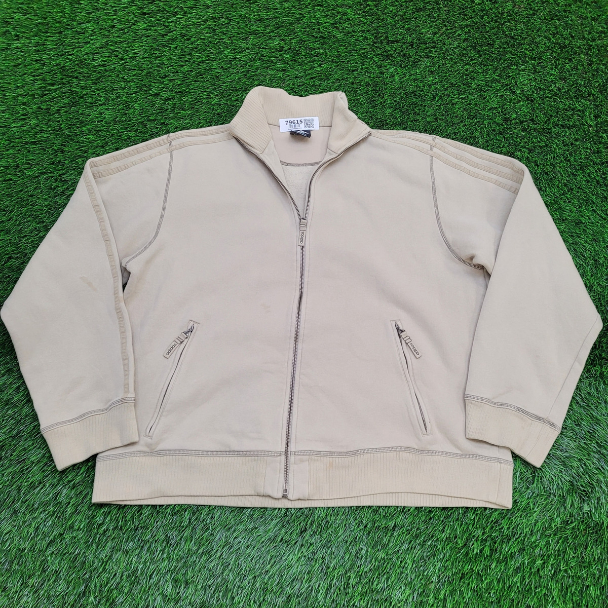 Vintage Y2K Adidas Track Jacket XL 26x28 Khaki Beige | eBay Vintage Y2K Adidas Track Jacket XL 26x28 Khaki Beige | eBay