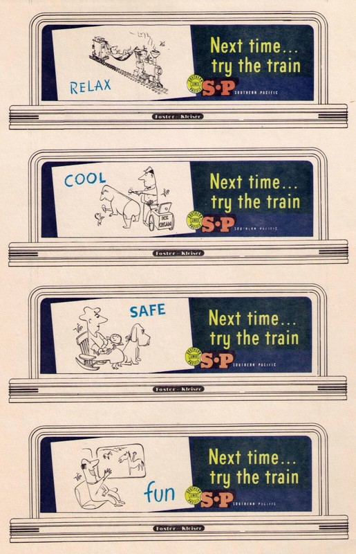 Railroad SP billboards N scale set #3 SOUTHERN PACIFIC