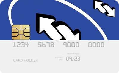 UNO Reverse Red| Credit Card Cover | Credit Card Skin | Credit Card Sticker