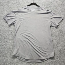BYLT Shirt Mens Size XL Gray Drop Cut Lux Performance Stretch Athletic Gym