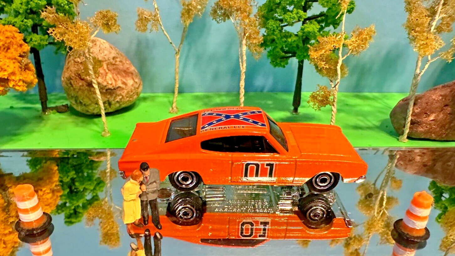 Rare Dukes of Hazzard General Lee 1966 Dodge Charger by Mattel Custom Diecast Car