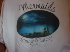 SPRING HILL FL MERMAIDS LOUNGE n EATERY white XL t shirt