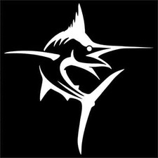 Marlin Fish Vinyl Decal / Sticker 2(TWO) Pack