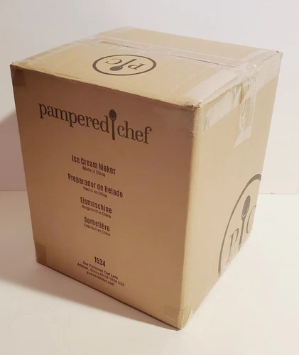 PAMPERED CHEF ELECTRIC ICE CREAM DESSERT MAKER MACHINE #1534 KITCHEN APPLIANCE