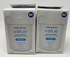 Fits GE MWF Lot Of 2 EveryDrop Value Ice Water Refrigerator Filter G1 EVFILTERG1