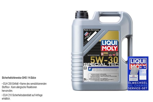 BOSCH Pacchetto ispezione 5 L Liqui Moly Special Tec F 5W-30 per KIA Sorento II XM - Foto 3 di 12