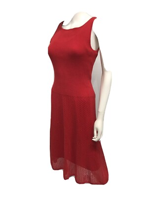 ralph lauren red sweater dress Polo Ralph Lauren Sweater-Bodice Midi Dress
