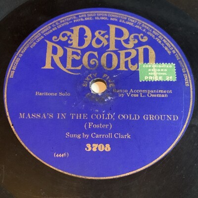 D & R Record Label Massa's in the cold cold ground / when the bells are ringing