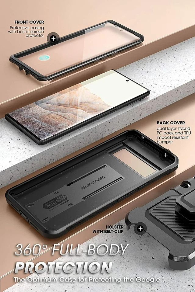 SUPCASE For Google Pixel 6 Pro Unicorn Beetle PRO Full-Body Rugged Holster Case - Image 4 of 4