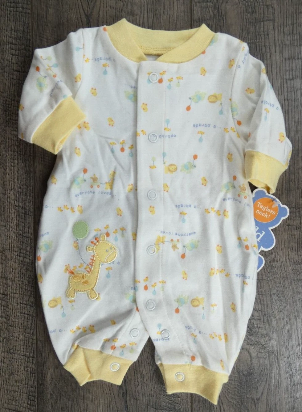 New Baby Girl Boy Clothes Child Mine Carter's Preemie Yellow Giraffe Outfit