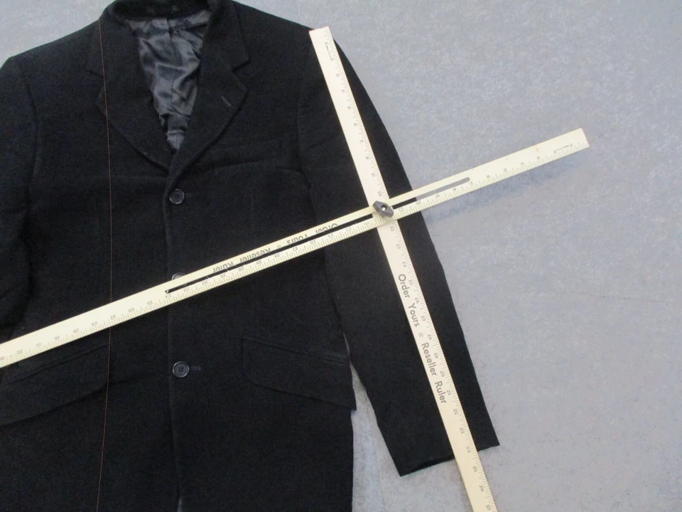 Paul Smith Blazer Mens 36 Black Velvet Coat Jacket 3 Button Adult - Image 4 of 4