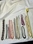 Vintage Costume Jewelry Necklaces Lot/15  Glass Beads, Monet, Hong Kong