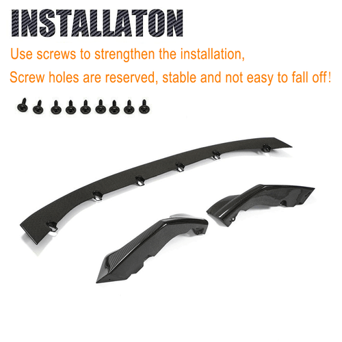 Fit For BMW G80 M3 G82 M4 2021UP Real Carbon Front Bumper Lip Splitters Spoiler  - Bild 10 von 12