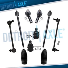 Tie Rods Ball Joints Sway Bar Links Tie Rods w/ Boots for 2005-2009 Kia Spectra