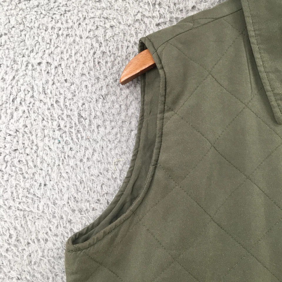 Gander Mountain Chaleco Acolchado Chaqueta Mujer Grande Cremallera Completa Cuello Verde Foto 3 de 4