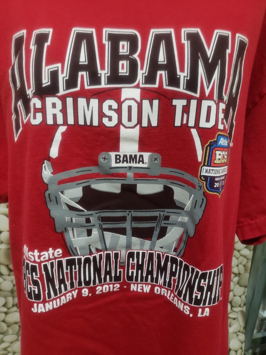 Alabama Crimson Tide Shirt Size XL New Orleans BCS National Alabama Crimson Tide Shirt Size XL New Orleans BCS National