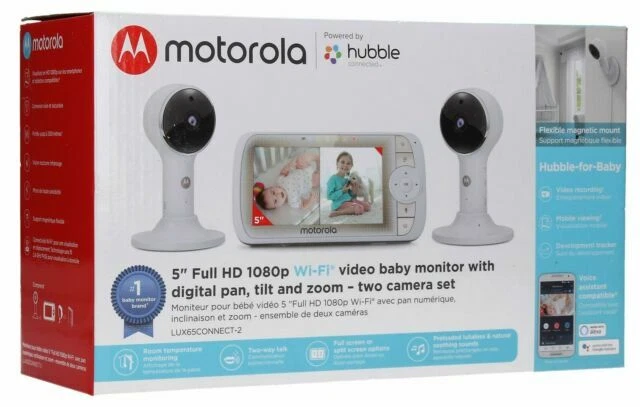 *MINT* MOTOROLA HUBBLE 5" FULL HD 1080p W-IFI VIDEO BABY MONITOR LUX65CONNECT-2