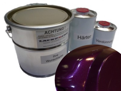 6 Liter Set 2K Bootslack Dark Purple Metallic Yacht Lackpoint Gloss Boat