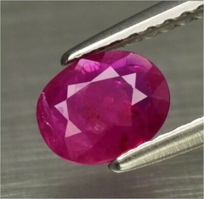 0.51ct 6x5mm Oval Natural Pinkish Red Ruby, Mozambique (Ver vídeo)