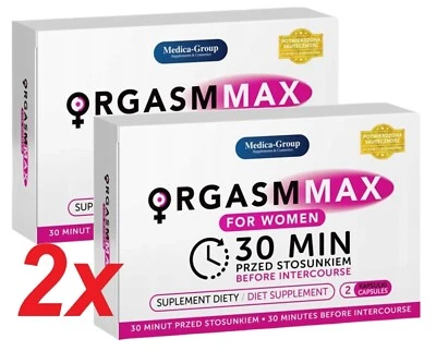 MEDICA GROUP ORGASM MAX 4 cápsulas (2 envases x2 cápsulas) para mujer Woman Aumentar la li...