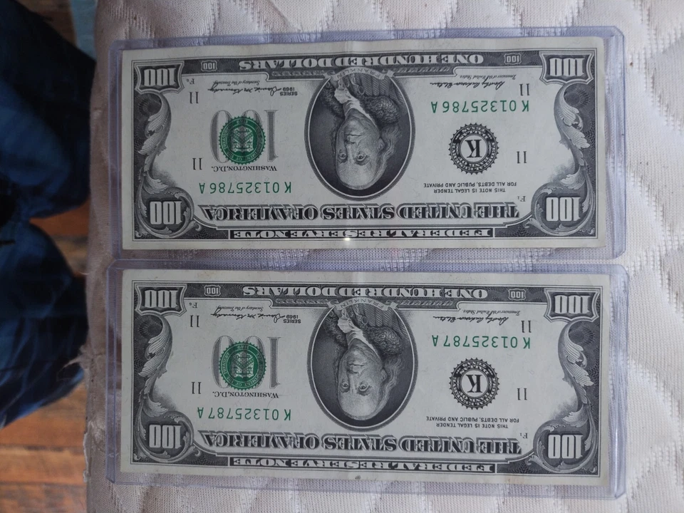 2, 1969 Sequential Serial Numbers Hard Find - Image 2 of 4