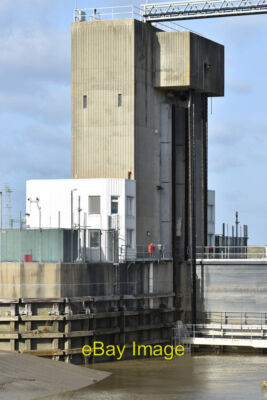 Photo 6x4 West tower of Dartford Creek Flood Barrier Purfleet A guillotin c2021