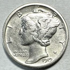 1919-S Mercury Dime 408 AU