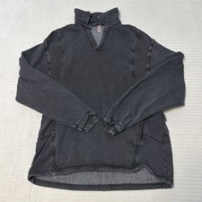 Free People Movement Sweatshirt Pullover Black Oversize Top Size XSmall pocket