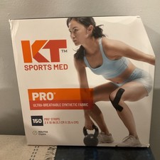 KT Tape, PRO Synthetic Kinesiology Athletic Tape, 150 Count, 10"precut READ DESC