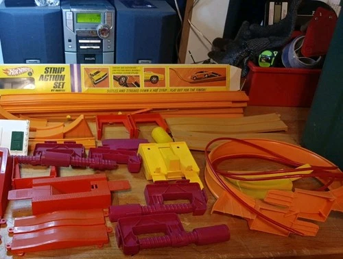 Vintage Hot Wheels Redline 1960's Sets/Parts: Strip Action Box Tracks & More WOW