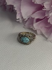 Vintage 925 Sterling Silver Turquoise Ring Size 5