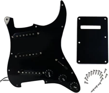 Black Loaded SSS Pickguard Alnico V Pickup 250K Potentiometer for ST Strat SQ