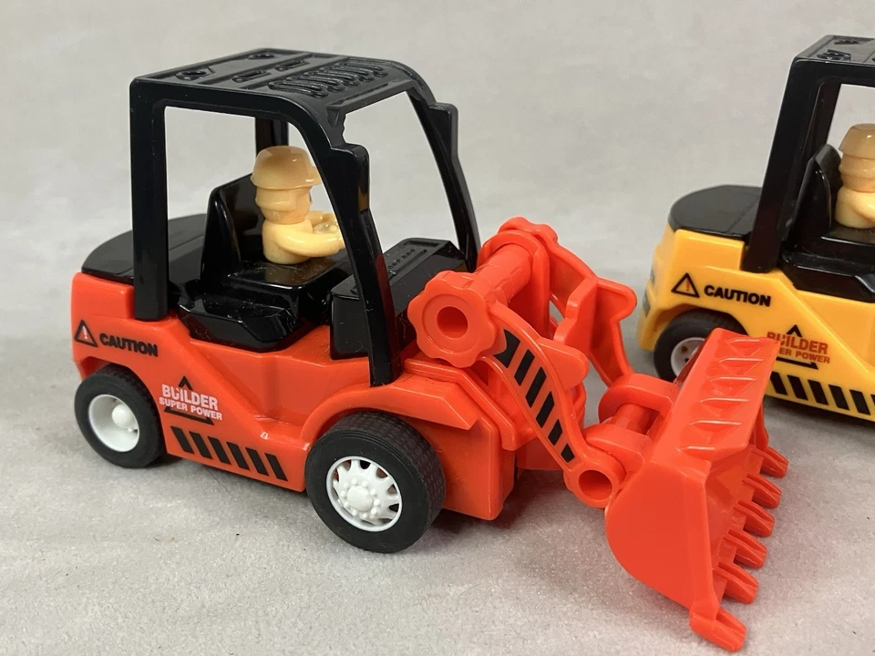 Lot Of 2 J C B Vehicle Push & Pull Along  Construction Loader And Fork Lift - Image 2 of 4