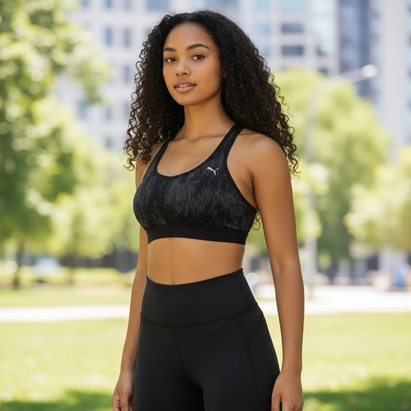 Puma Move Grey And Black Sports Bra Size 12