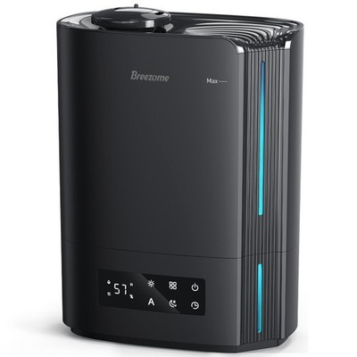 BREEZOME 6L Humidifiers for Bedroom Large Room & Essential Oil 6L, Black 
