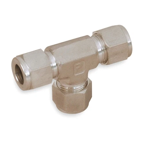PARKER 8ET8-316 Union Tee,316 SS,A-LOKxA-LOKxA-LOK,1/2In 1PZG1