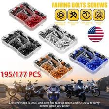 177/195X Motorcycle Complete Fairing Bolts Bodywork Screws Nuts Set M5 M6