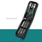 6PCS Nail Clipper Set Manicure Pedicure Grooming Kit with Travel Case